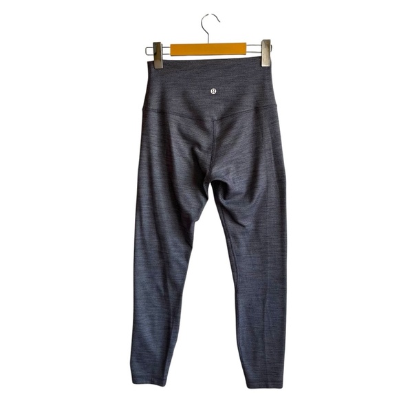 Lululemon Align Pant II 25" US 6 Mini Heathered Herringbone Black White - Picture 6 of 9